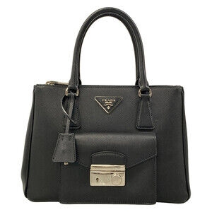 Prada Black Saffiano Lux Handbag #352948P15B